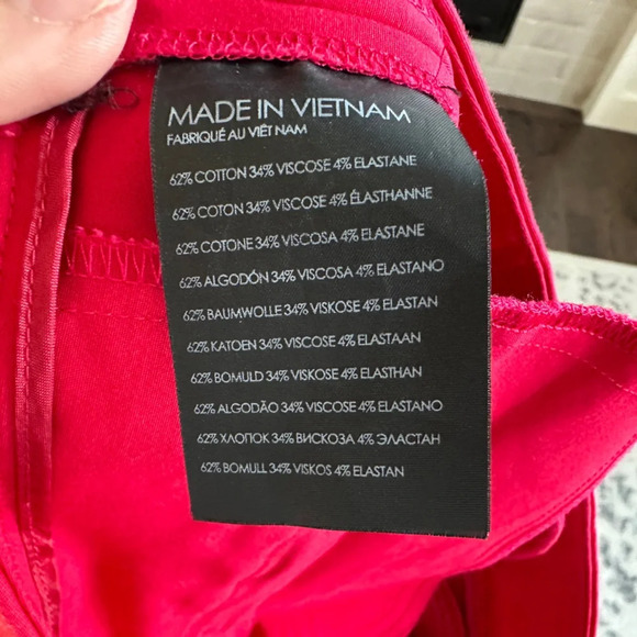 Club Monaco Red Satin Look Pants Size 6 - Picture 5 of 8